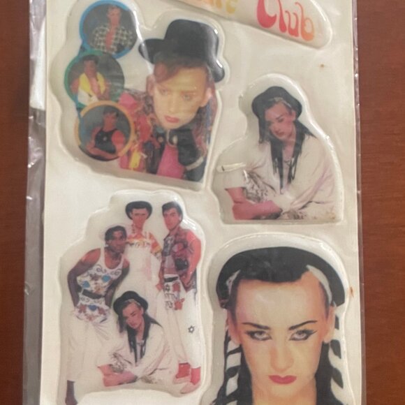 Culture Club Vintage Puffy Stickers, 1980's. - Picture 2 of 3